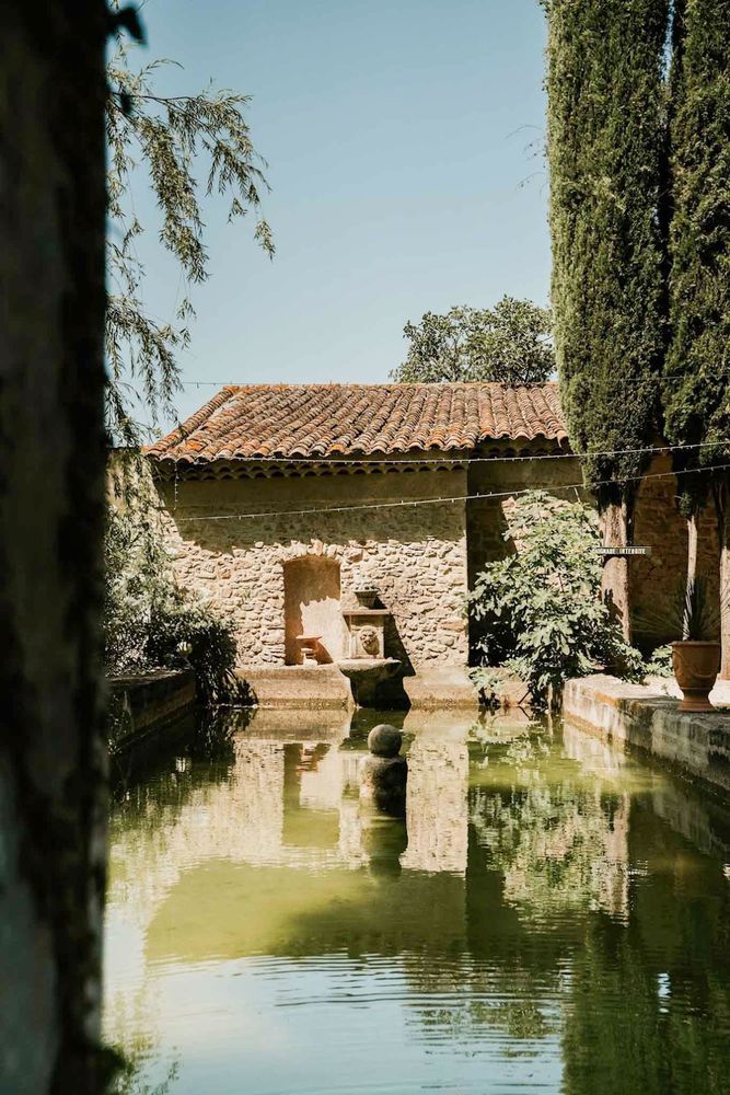 The ponds at the Bastide de Puget